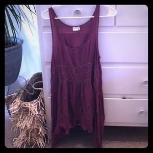 Free people maroon slip dress